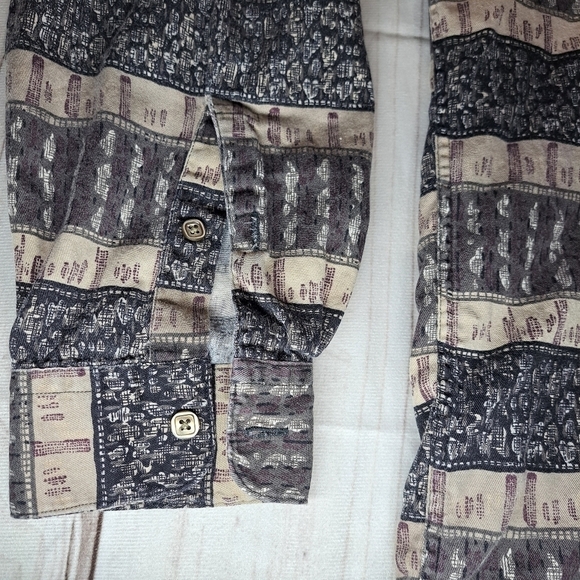 Perry Ellis Mens Large Button Up Long Sleeve Shirt - Picture 14 of 16